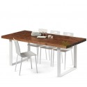 Sophie Premium Mesa de Comedor de Madera 1.6x0.96m Color Nogal