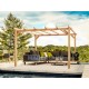 Pergola autoportante in legno Linares 5x3m 15m2