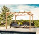 Pergola autoportée en bois Linares 6x4m 24m2