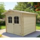 Garden Shed Loire Solid Wood 2.20x2.20m 4 m2 Habrita Log 28mm