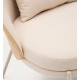 Beigefarbener Chenille-Sessel und beige Metallbeine Amy VeryForma