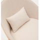 Beige chenille fauteuil en beige metalen poten Amy VeryForma