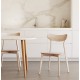 Set of 4 Light solid wood chairs with Fina VeryForma wooden legs