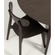 Set of 4 Brown solid wood chairs with VeryForma wood legs