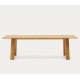 Mesa Extensível Retangular 200 a 250x95 Lena VeryForma Madeira Natural