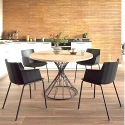 Round Table 120 Natural Wood Inu VeryForma