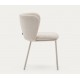 Lot de 2 Chaises Tissus et métal beige Elia VeryForma