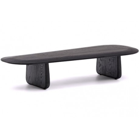 Mesa de centro de madera de roble negro Lounge Pita VeryForma