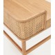 Ash wood and rattan desk table 105 x 62 Axi VeryForma