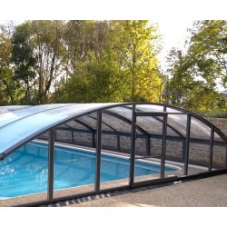 Abri de Piscine mi-haut télescopique Imperial 6.42X6m Abrilios