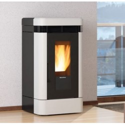 Stufa a pellet La Nordica Extraflame Dahiana VFS 10 kW ventilata Avorio