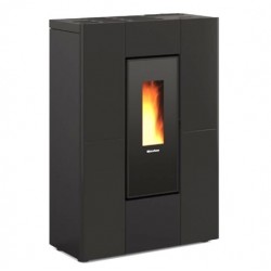 La Nordica Extraflame Luisella 5kW Narrow Ventilated Pellet Stove Burgundy