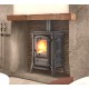 Nordica Extraflame Fedora 8,3kW Staal Houtkachel Zwart