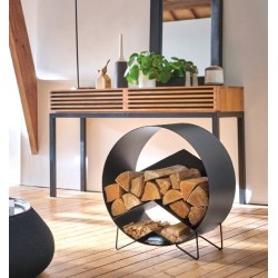 Tuscan Log Rack Black Nineteen Design