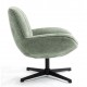 Ena Green Swivel Stoffen Fauteuil VeryForma