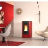 Dahiana Plus VFS 10 kW pelletkachel met kanalen La Nordica Extraflame Bordeaux