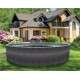 Swimming pool Azuro Round Graphite-white 360x120